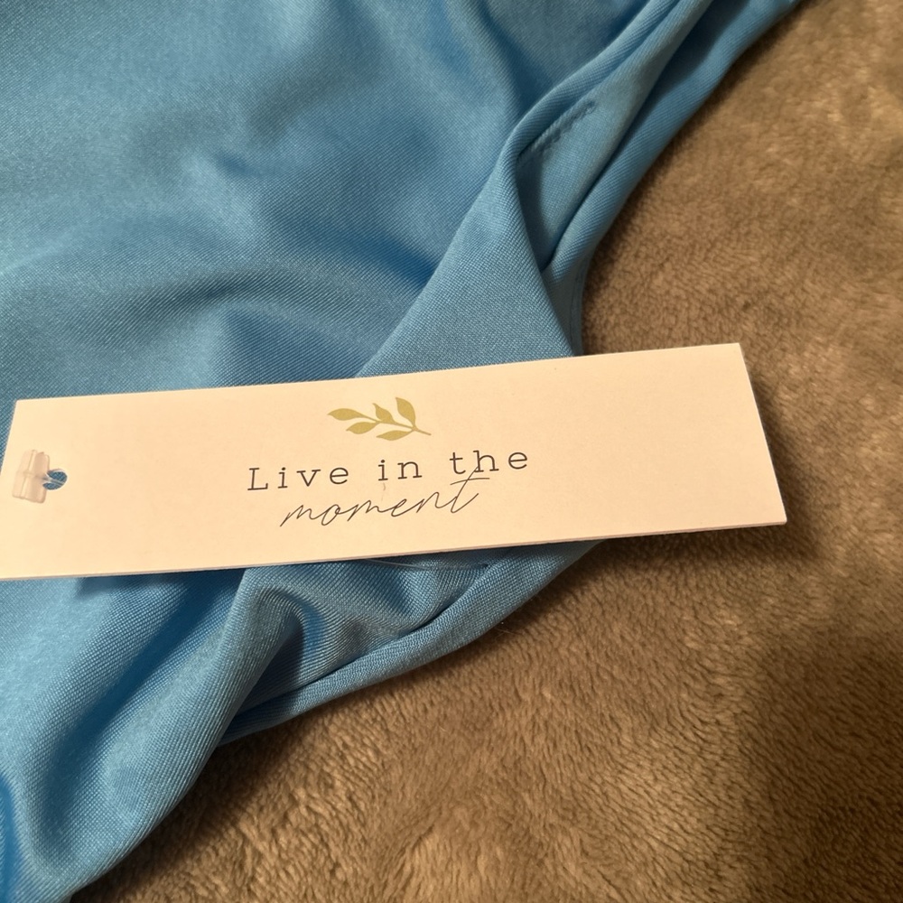 Elegant Sky Blue Women's Bodysuit
